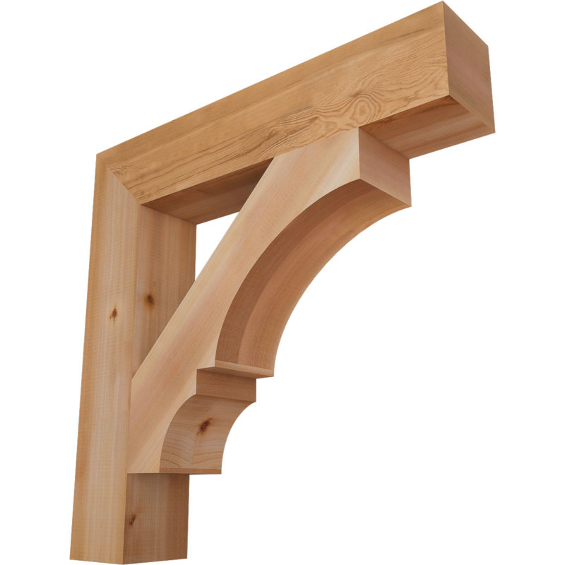 Support de bloc Balboa, Cèdre rouge de l'Ouest lisse, L 5 1/2 po x P 32 po x H 32 po