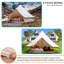 Toile 100% coton tente tente de camping imperméable en toile-100709361