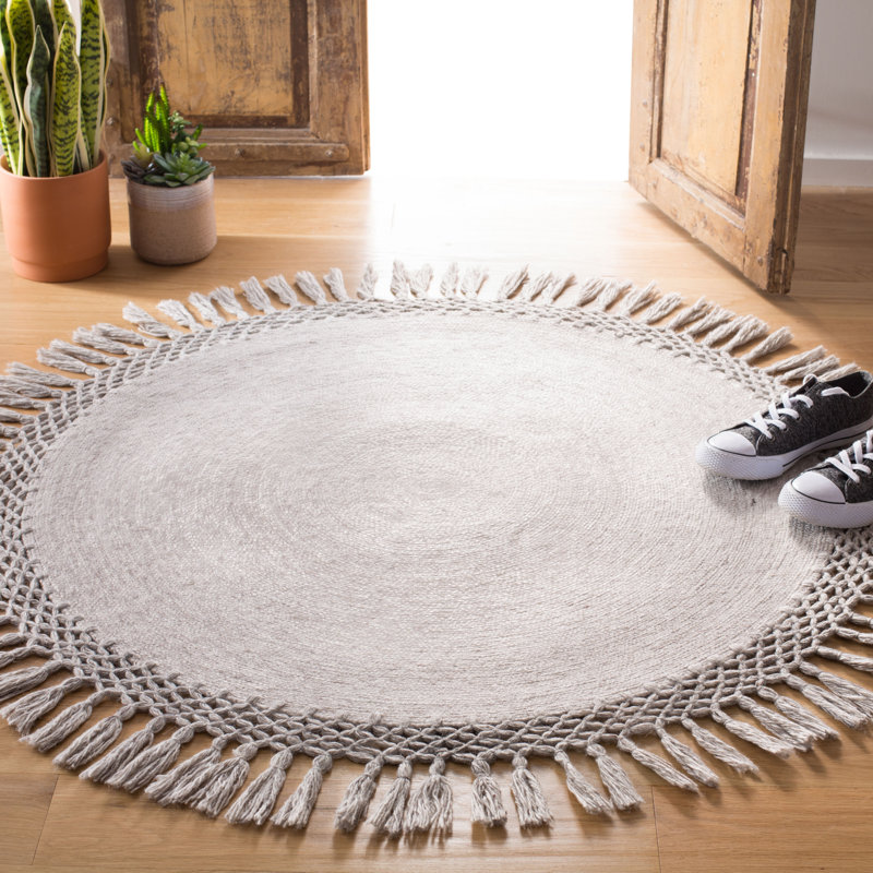 Crowley Hand Tufted Performance Solid Color Rug, Rond 10 pi