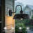  16in Large Gooseneck Barn Light, Rustic Black Exterior Wall Sconce For Porch, Garage