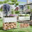 35.43" Wide Galvanized Steel Planter With Trellis & Wood Storage, Mobile Outdoor Privacy Screen With Deep 11.81" Planter Box & Drainage Holes-121447443-121447444