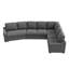 Canapé-lit modulaire 3 pièces avec lit gigogne Ginelie, canapé-lit moderne en L avec port de chargement USB, canapé modulaire-1655289086