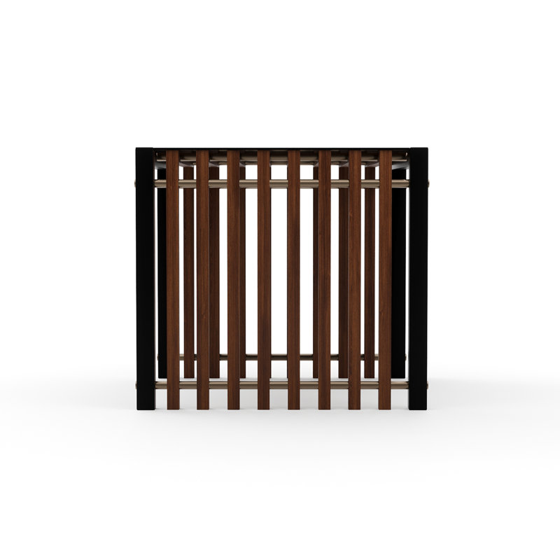 PINSTRIPE DARK END TABLE