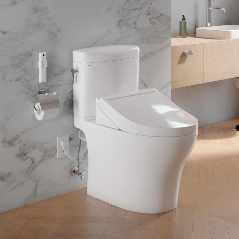 Aquia® Dual-Flush Elongated Two-Piece Toilet with Tornado Flush (Seat Included)