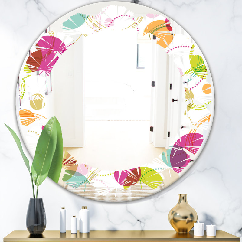 Miroir mural sans cadre "laisse circulaire, 23,6 po x 23,6 po