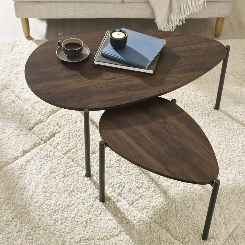 Taniyha Three Leg Coffee Table, Walnut