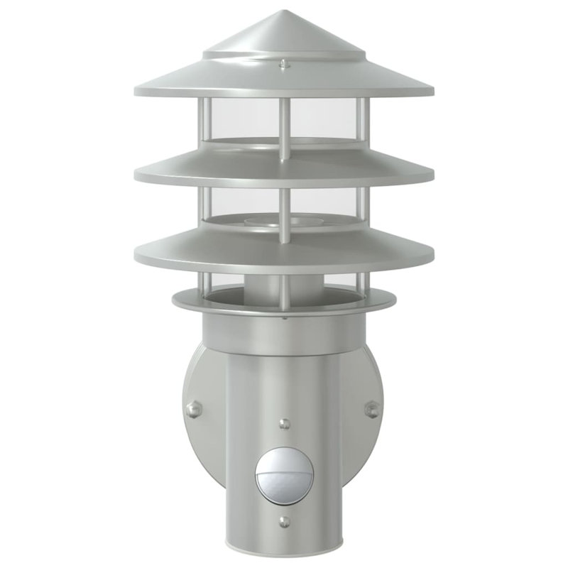 Darnese Plug-in 1 Light Outdoor Wall Light, Silver