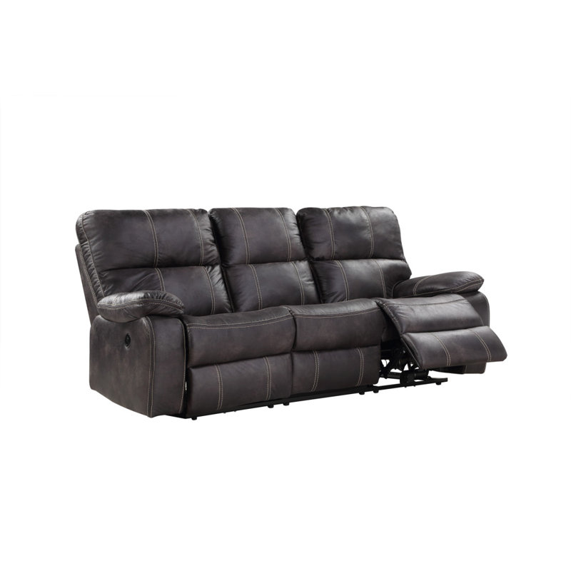 Canapé moderne inclinable électrique Power Bay Hooper, Gris