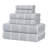 Ensemble de serviettes 6 pièces en mélange de coton et viscose Naples-106803644