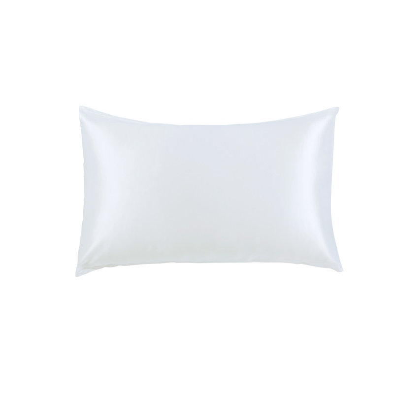 Taie d'oreiller en soie, Blanc