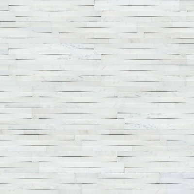 Stonecrest Celestine 6 in. x 24 in. Honed Marble Ledger Panel Wall Tile
