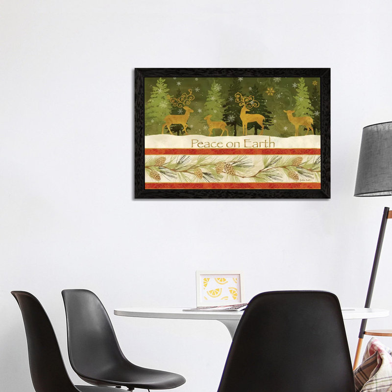 Peace On Earth by Cynthia Coulter - Print on Canvas, Black Floater Framed, 101.6 cm H x 66.04 cm W