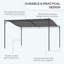 Ahzaria 4 x 3m Metal Patio Gazebo-887582200