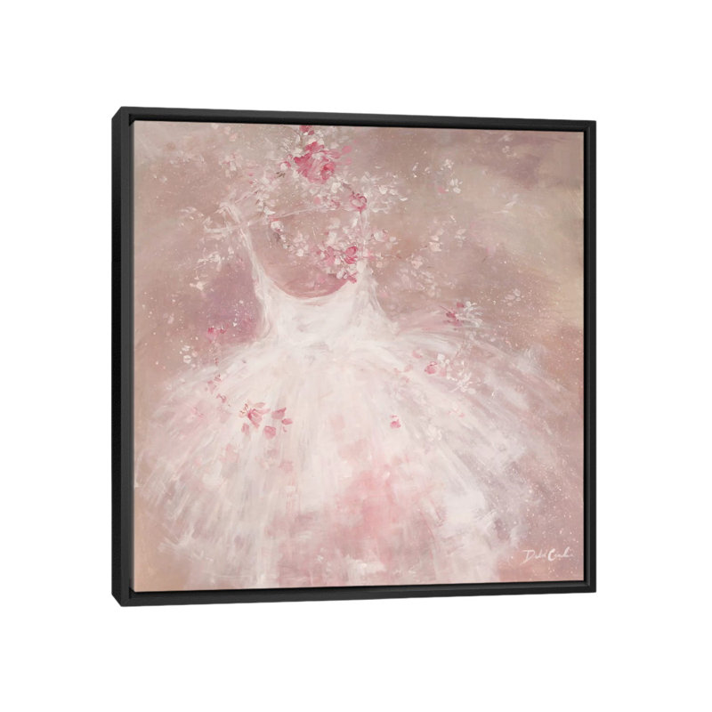 «Tutu Breeze» par Debi Coules, reproduction sur toile, H 18 po x l 18 po x P 1,5 po, Toile avec cadre noir, Pas de tapis