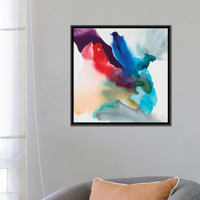 « change ii », reproduction d’impression sur toile tendue, H 18 po x l 18 po x P 1,5 po, Toile avec cadre noir, Pas de tapis