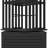 Rotating Bookcase With Storage Cabinet, Bamboo Bookshelf 360° Spinning 7 Tier Tall Narrow Display Tower Shelf, Black-372809617