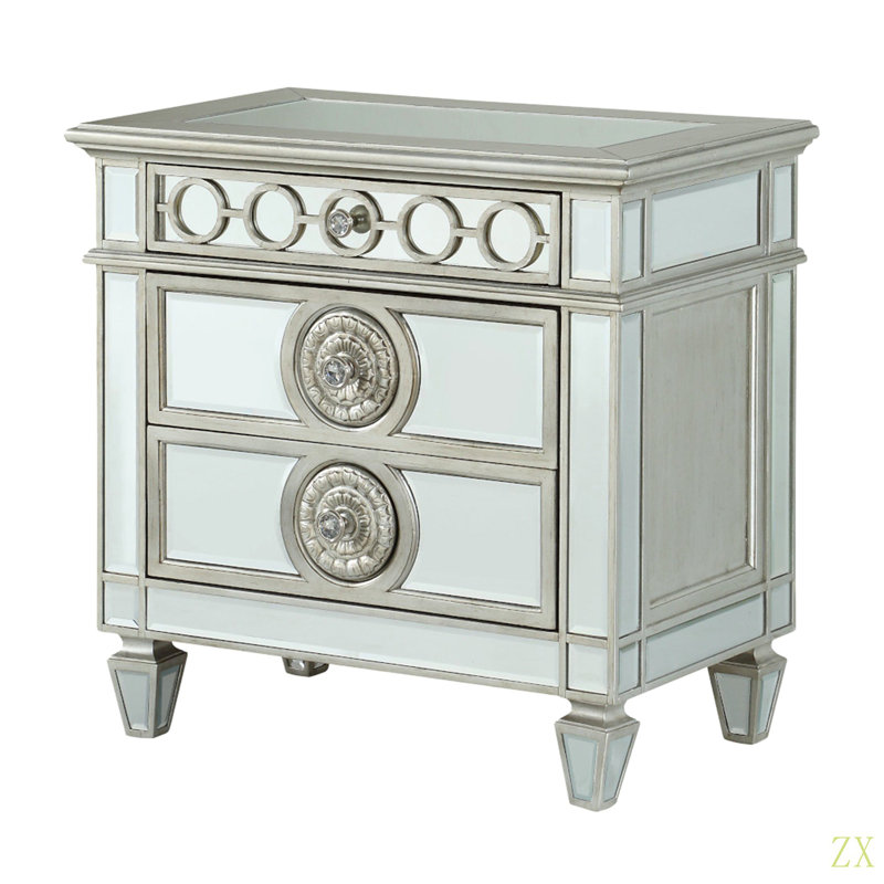 Table de chevet à miroir Varian