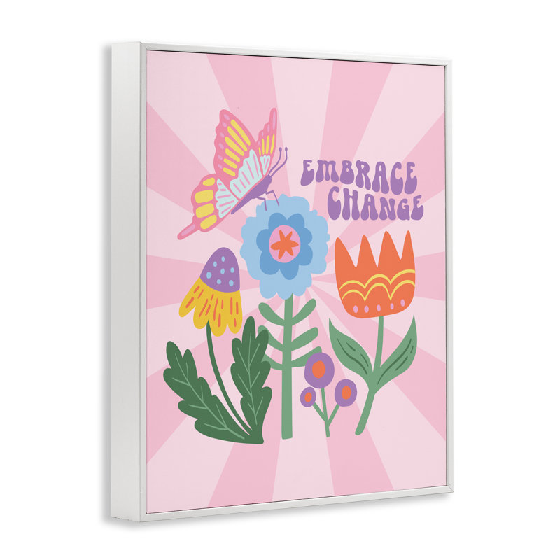 Embrassez le changement d'inspiration, estampe numérique, conception de Jilly Jack Designs, H 30 po x l 24 po