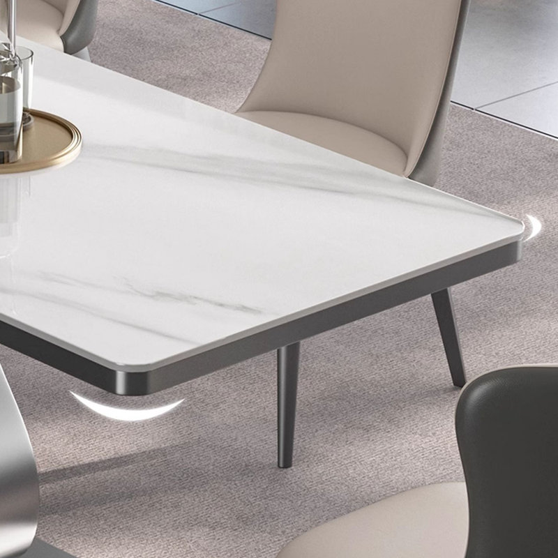 Table de salle à manger rectangulaire simple et luxueuse, H 29,5 po x L 78,7 po x l 35,4 po
