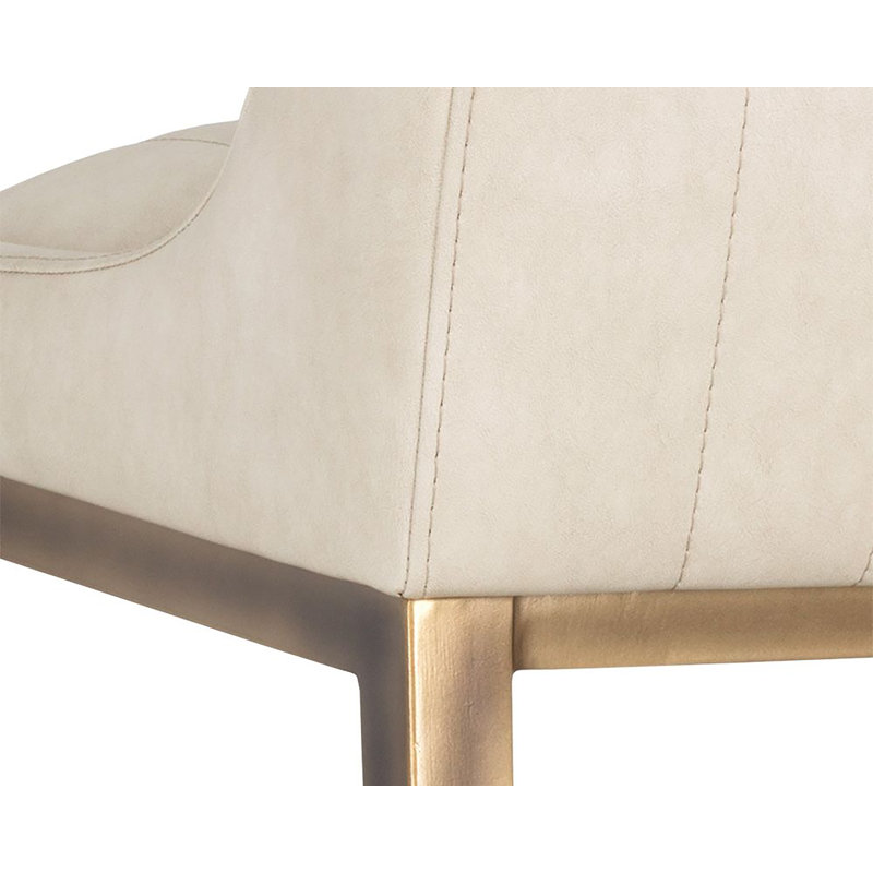 Halden Upholstered Bar Stool, Bravo Metal, Counter Stool (26" Seat Height)