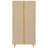 White And Distressed Pine 65-Inch 8-Shelf Bookcase