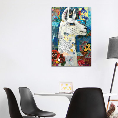 Llama by Madara Mason - Wrapped Canvas Gallery-Wrapped Canvas Giclée