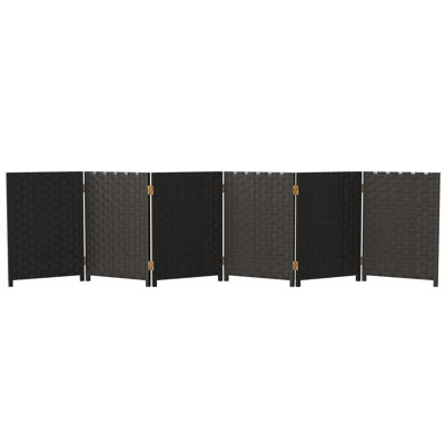 Akrivi 2 Ft. Short Woven Fiber Folding Screen