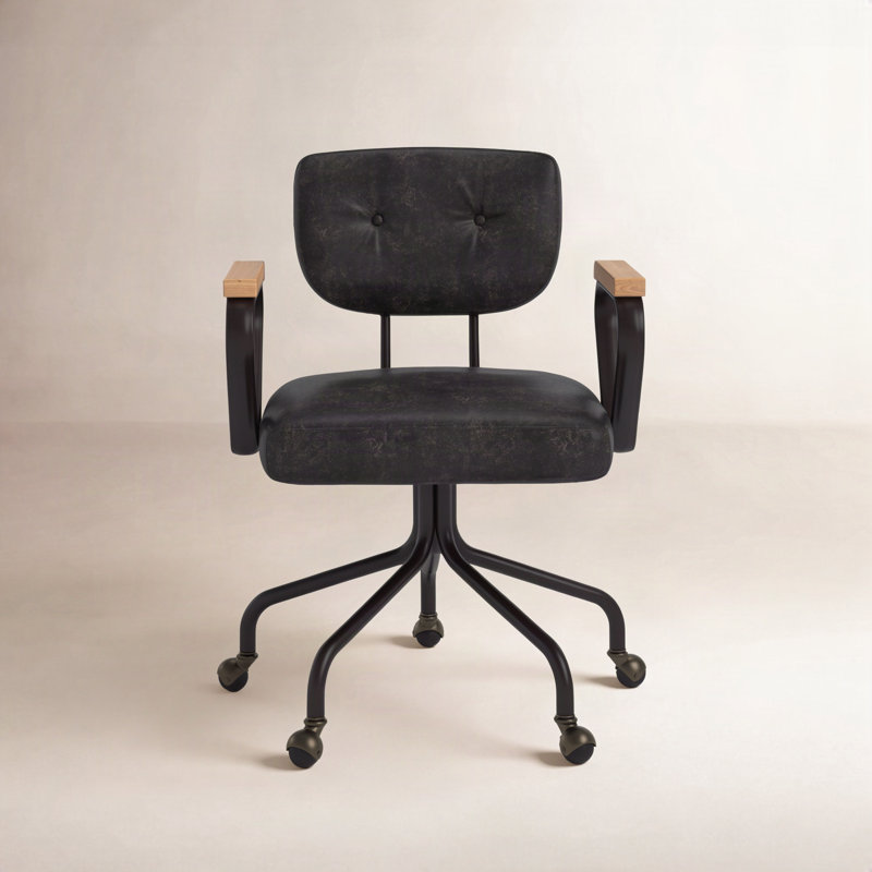 Chaise de bureau Middaugh, Noir