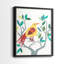 WhittyBird III - reproduction encadrée de qualité supérieure - prête à être accrochée - aucun clou requis - aucun clou requis-227815662-227815670