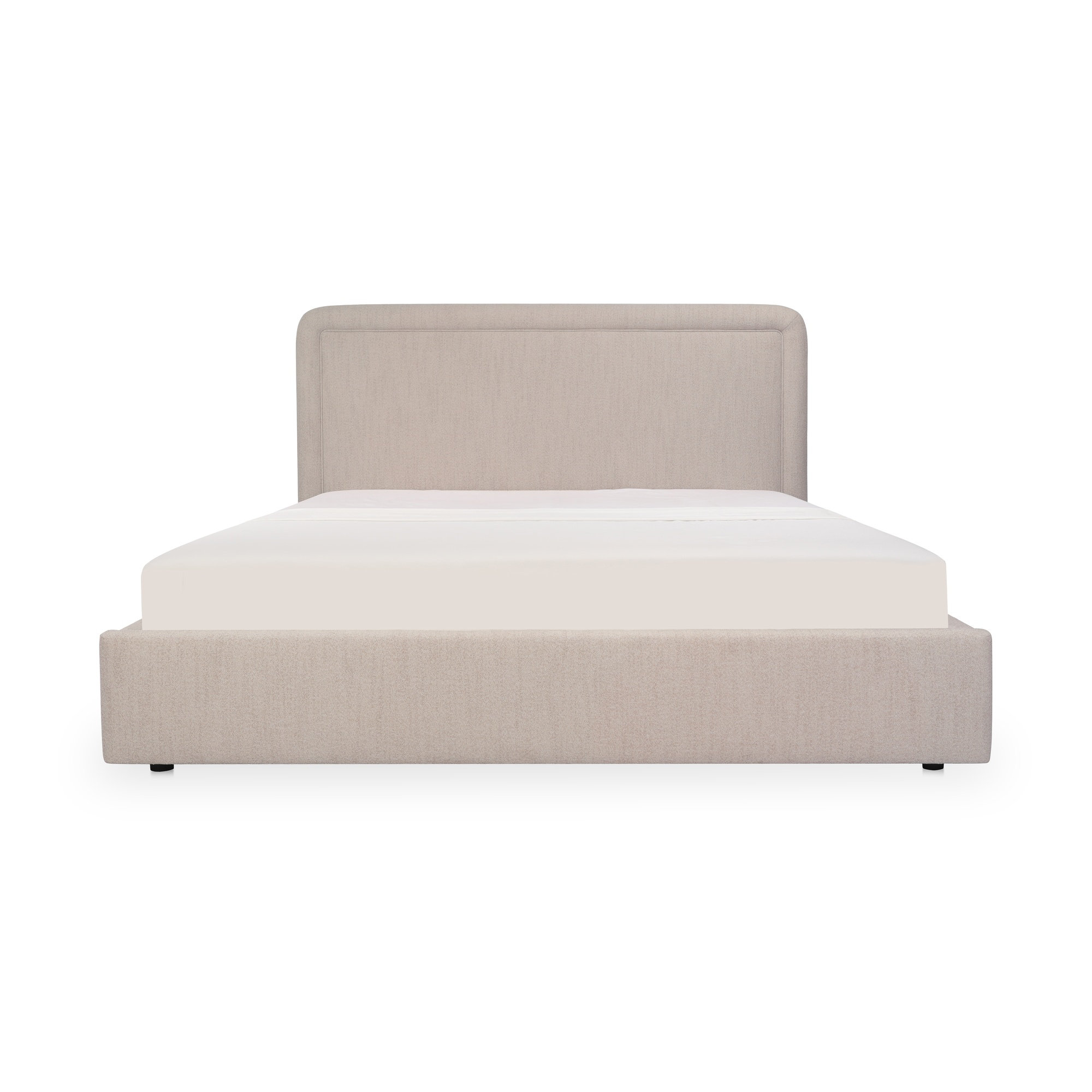 Eyler Storage Bed, Beige, Queen