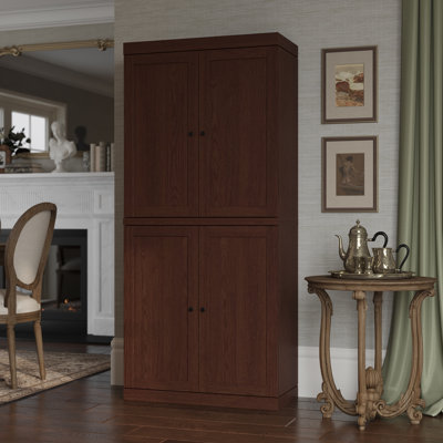 Armoire de salle à manger 100% en chêne massif européen Palace Imports - largeur 32 po, hauteur 71,5 po, conception modulaire avec portes Shaker