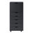 Garysburg 6-Drawer Dresser with Side Cabinet, Rolling Storage Organizer with Lockable Wheels, Modern Drawer Chest for Bedroom, Closet, Apartment – Space-Saving Clothes, Accessories & Essentials Storage-1116789141
