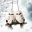 5'' Fabric Animals Hanging Figurine Ornament
