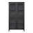 Classic Metal Storage Cabinet Display Cabinet With 4 Glass Doors 4 Shelves Cabinet Bookcase Side Cabinet For Home Office Living Room Kitchen Hallway - Black