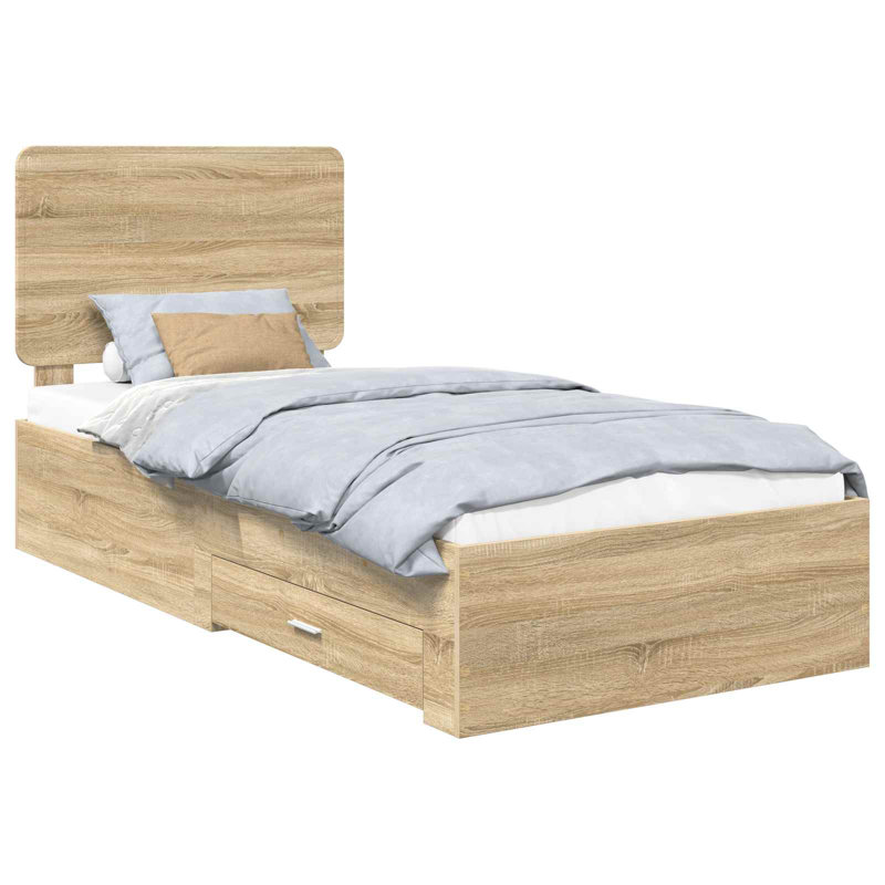 Bed, Single (3'), Sonoma Oak