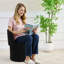 Upholstered Vanity Stool with Storage-684699376