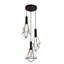 Luminaire suspendu en grappe géométrique 3 lumières Harmen