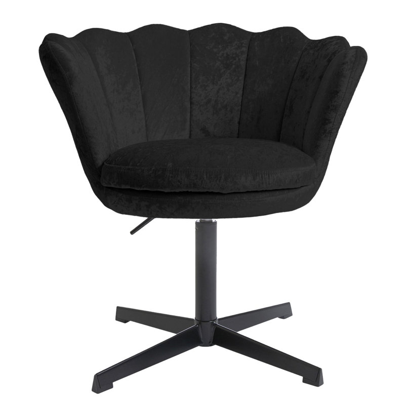 Chaise de coiffeuse pivotante Melissa, Noir