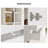 70.9'' H X 23.6'' W Standard Bookcase with Glass Door-1481634108