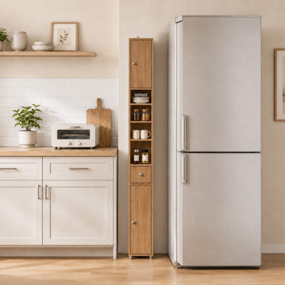Munford Freestanding 20cm W Linen Cabinet