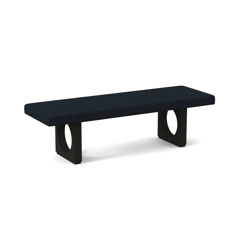 Void Upholstered Bench, Espresso, Margaret Ebony