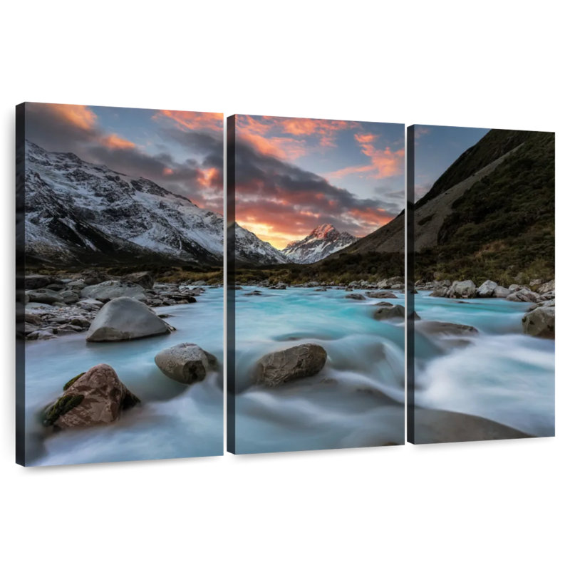 Sunset Over Hooker River, 32" H x 50" W
