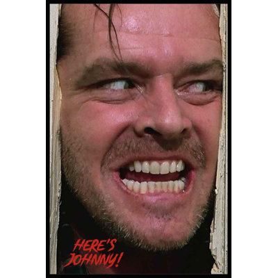 The Shining 1980 - Voici le film de Johnny Jack Nicholson - impression sur papier
