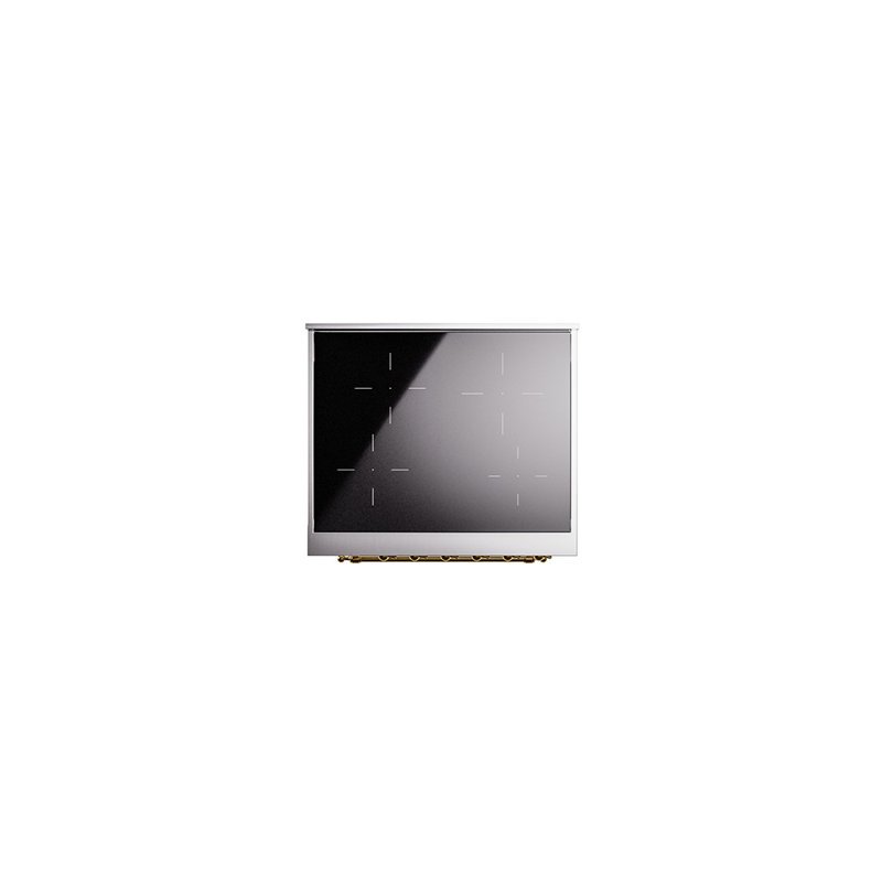 ILVE Nostalgie II 30 in Induction Range, Antique White/Brass