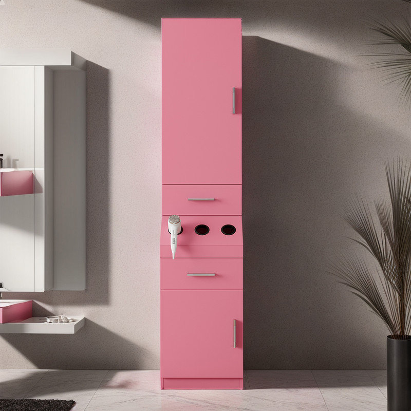 Tildie Bathroom Cabinet, Pink
