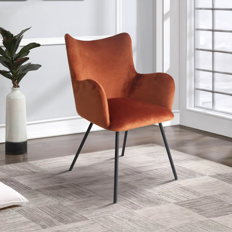 Chaise de salle à manger pour usage domestique, Orange