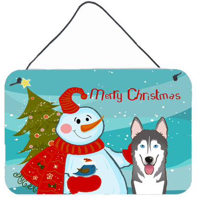 Impression sur plaque bonhomme de neige