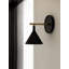 Cast Sconce Wall Lamp with Diffuser, IP44, Black, ETL