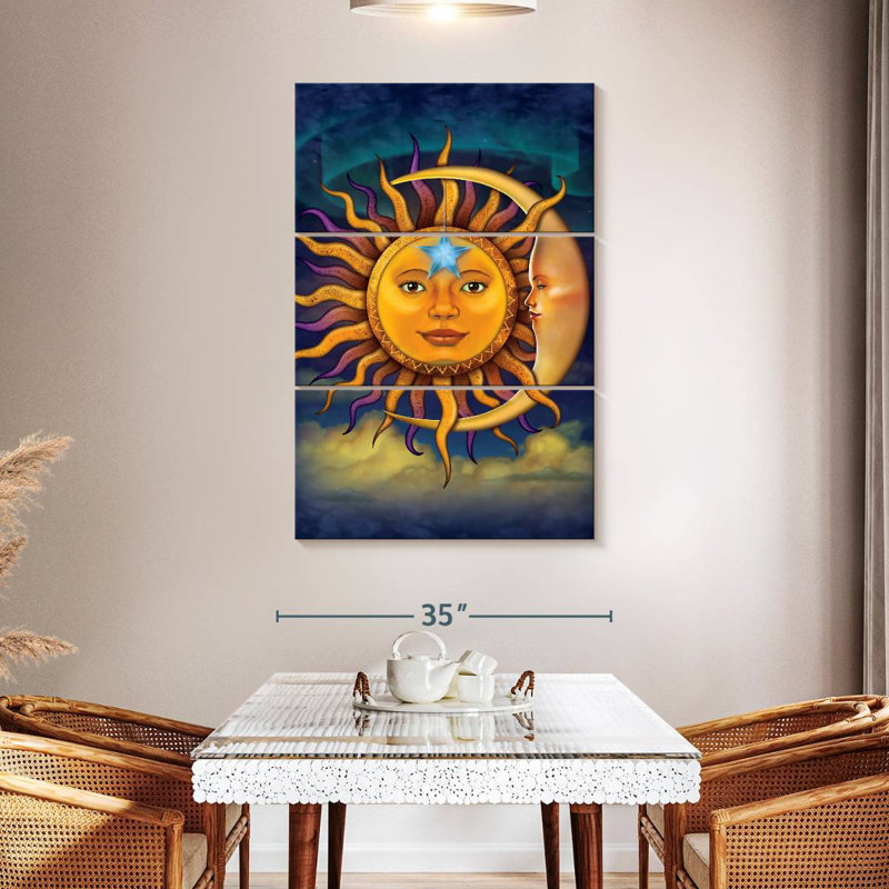 Oberle Sun Moon, 50" H x 32" W