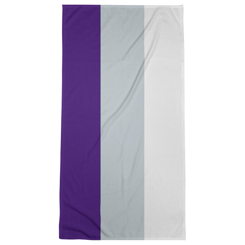 Colorado Lightweight Bath Towel, Microfiber, Purple/Silver/White